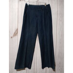 Larry Levine‎ Jeans Ladies 12 Wide Leg Dark Wash